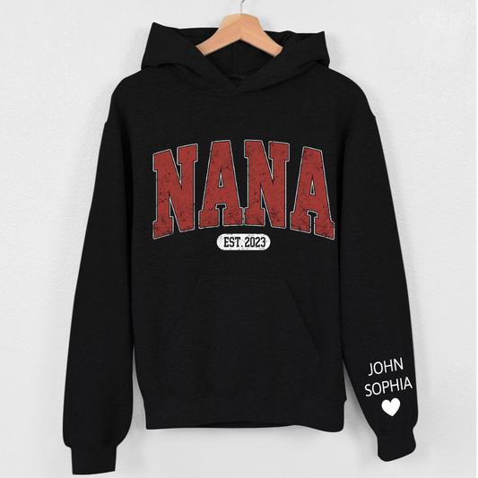 Lofaris Customized Name Nana Grandma Christmas Gift Hoodie