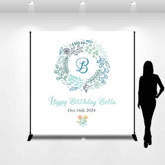 Lofaris Customized Photo Plants Circle Birthday Backdrop