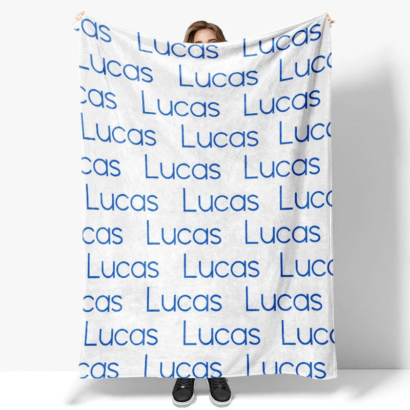 Lofaris Customized Throw Blanket With Name For Kids Gift