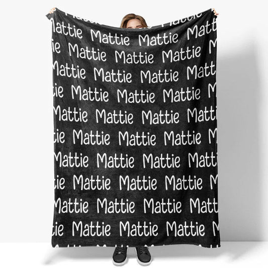 Lofaris Cute Design Customized Name Blanket For Family Gift