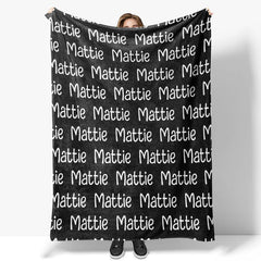 Lofaris Cute Design Customized Name Blanket For Family Gift