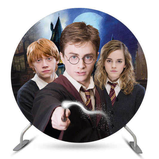 Lofaris Cute Harry Potter Themed Round Backdrop Kit For Party