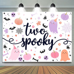 Lofaris Cute Spooky Halloween Ghost 2nd Birthday Backdrop