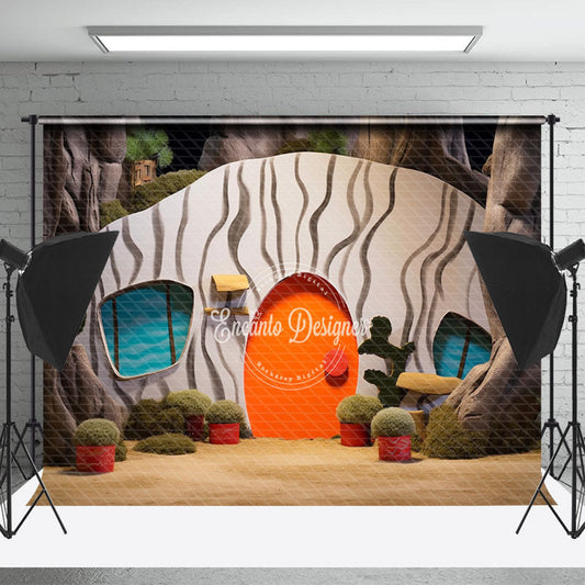 Lofaris Cute Tree House Backdrop For Birthday Cake Smash