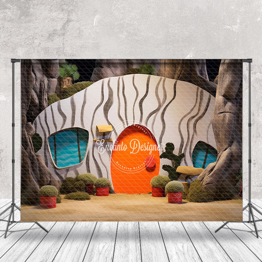 Lofaris Cute Tree House Backdrop For Birthday Cake Smash