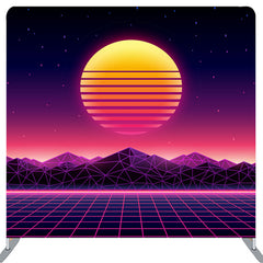 Lofaris Cyber Sunset Matrix Backdrop Cover For Party Decor