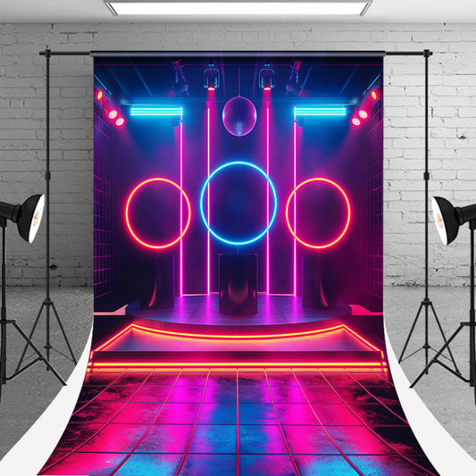 Lofaris Dance Singing Stage Sweep Backdrop For Photography