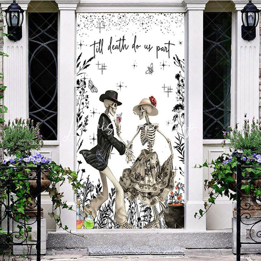 Lofaris Dancing Skeleton Till Death Do Us Part Door Cover
