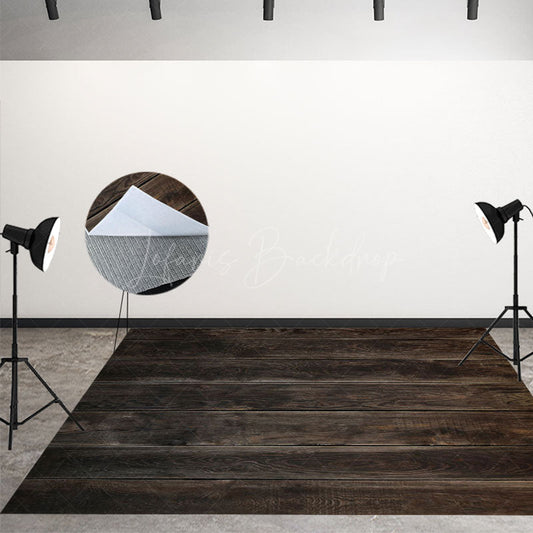 Lofaris Dark Color Baby Photography Wood Floor Backdrop