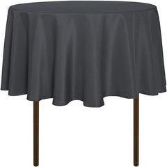 Lofaris Dark Grey 290 GSM Waterproof Polyester Round Tablecloth