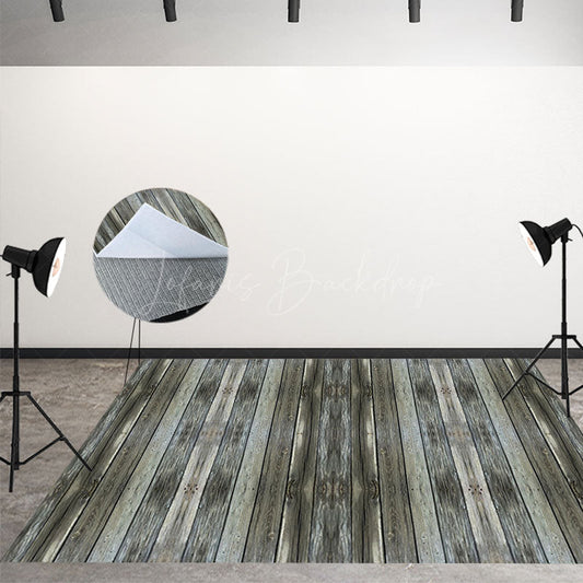 Lofaris Dark Grey Color Vertical Boards Wood Floor Backdrop