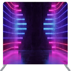 Lofaris Dark Parallel Neon Lights Room Party Backdrop Decor