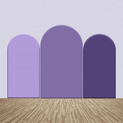 Lofaris Dark Purple Color Decor One Sided Arch Backdrop Kit