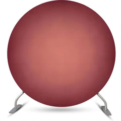 Lofaris Dark Red Gradient Simple Circle Backdrop For Party