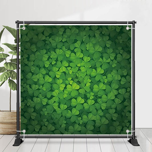 Lofaris Dense Dark Green Clovers St Patricks Day Backdrop