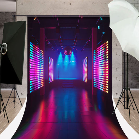 Lofaris Disco Music Party Sweep Backdrop For Photo Shoot