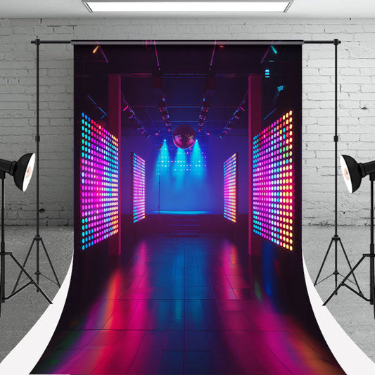 Lofaris Disco Music Party Sweep Backdrop For Photo Shoot