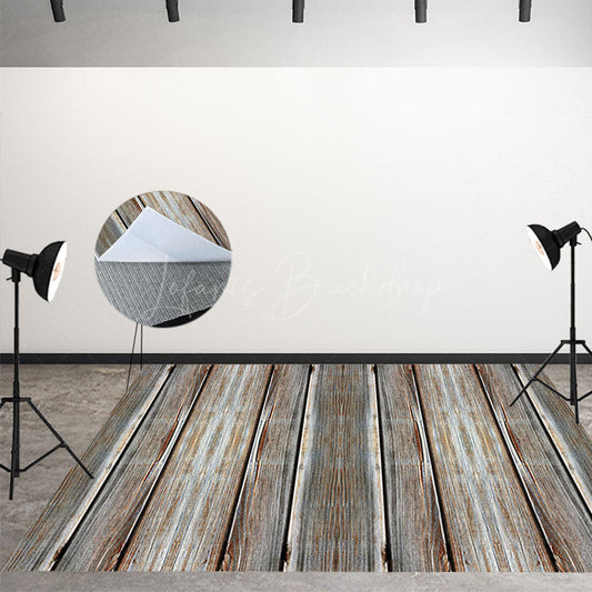 Lofaris Distressed Vertical Texture Wood Floor Backdrop