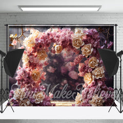 Lofaris Dry Vine Big Floral Arch Door Bokeh Flower Backdrop
