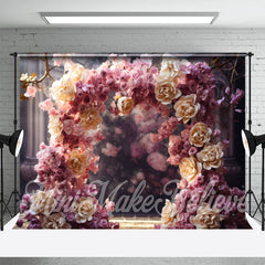 Lofaris Dry Vine Big Floral Arch Door Bokeh Flower Backdrop