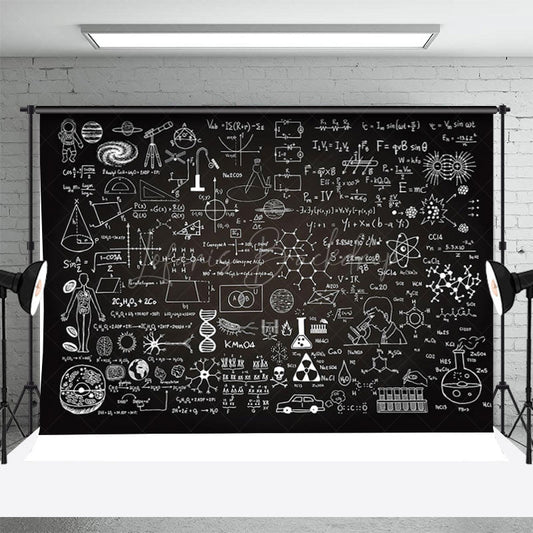 Lofaris Educational Blackboard Kid Back To School Backdrop