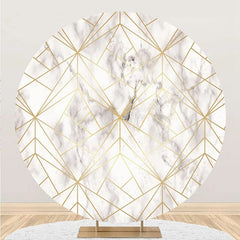 Lofaris Elegant Gold Lines Abstract Marble Texture Backdrop