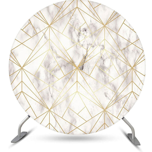 Lofaris Elegant Gold Lines Abstract Marble Texture Backdrop