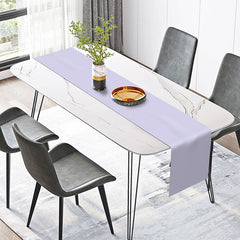 Lofaris Elegant Purple Solid Color Dining Room Table Runner