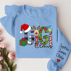 Lofaris Elk Gift Grandma Kids Custom Christmas Sweatshirt