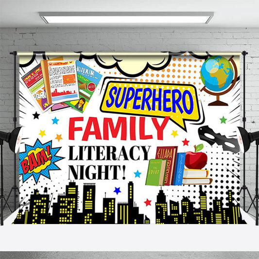 Lofaris Family Literacy Night Books World Book Day Backdrop