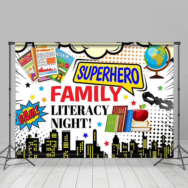 Lofaris Family Literacy Night Books World Book Day Backdrop