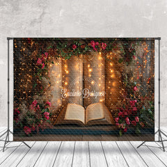 Lofaris Fantasy LED Lights Flowers Story Book Photo Backdrop