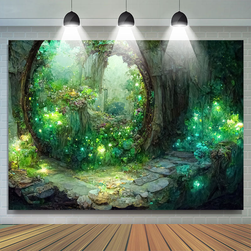 Fantasy Backdrops Simple Fantasy Magic Forest Landscape Portrait Backdrop - Lofaris