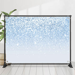 Lofaris Fashionable Blue Bokeh Glitter Birthday Backdrop