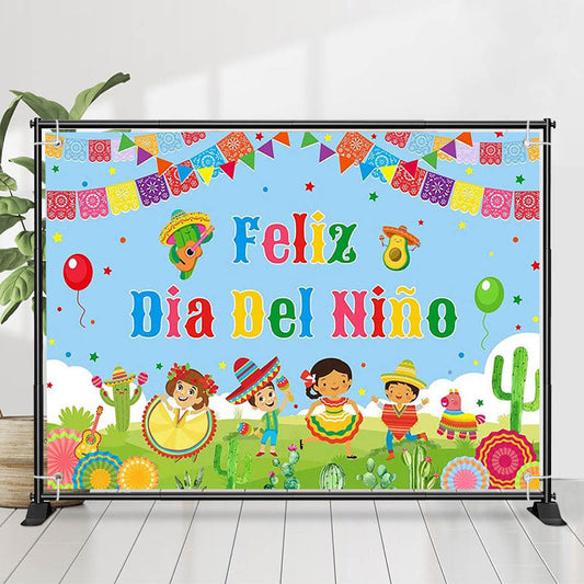 Lofaris Festival Dance Feliz Dia Nino Children Day Backdrop