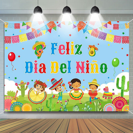 Lofaris Festival Dance Feliz Dia Nino Children Day Backdrop