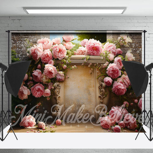 Lofaris Fine Art Floral Vintage Retro Flower Painting Backdrop
