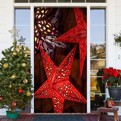 Lofaris Fivepointed Star Christmas Door Cover Decoration