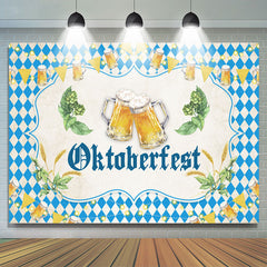 Lofaris Flags Blue Diamond Germany Oktoberfest Beer Backdrop