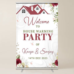 Lofaris Floral Abstract Milk Line Housewarming Welcome Sign