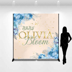 Lofaris Floral Baby Bloom Custom Name Gender Reveal Backdrop