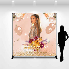 Lofaris Floral Balloon Custom Photo Women Birthday Backdrop