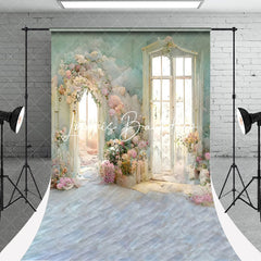 Lofaris Floral Oil Painting Elegant Door Photo Sweep Backdrop