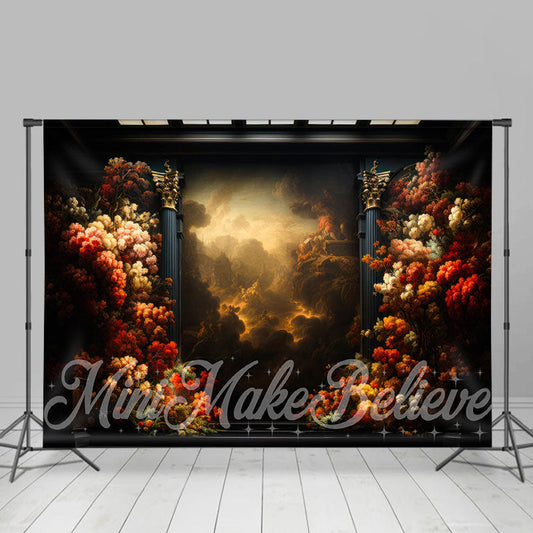 Lofaris Floral Painterly Old Masters Dark Fine Art Backdrop
