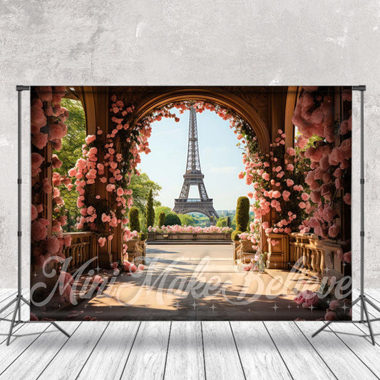 Lofaris Floral Tower Arched Corridor Photo Spring Backdrop