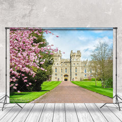 Lofaris Floral Trees Windsor Castle Spring Photo Backdrop