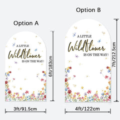 Lofaris Floral Wildflower Baby Shower Party Arch Backdrop