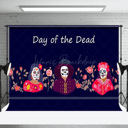 Lofaris Flower Dark Day Of Death Celebration Festival Backdrop