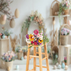 Lofaris Flowers Decorative Basket Indoor Photography Backdrop