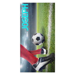 Lofaris Football Arena Theme Boy Gift Custom Beach Towel